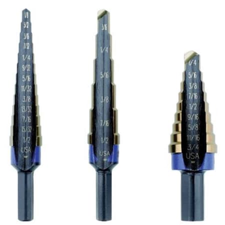 Irwin Irwin Unibit 585-10502CB Cobalt 3Pc Set 10231 10232 & 10233 585-10502CB